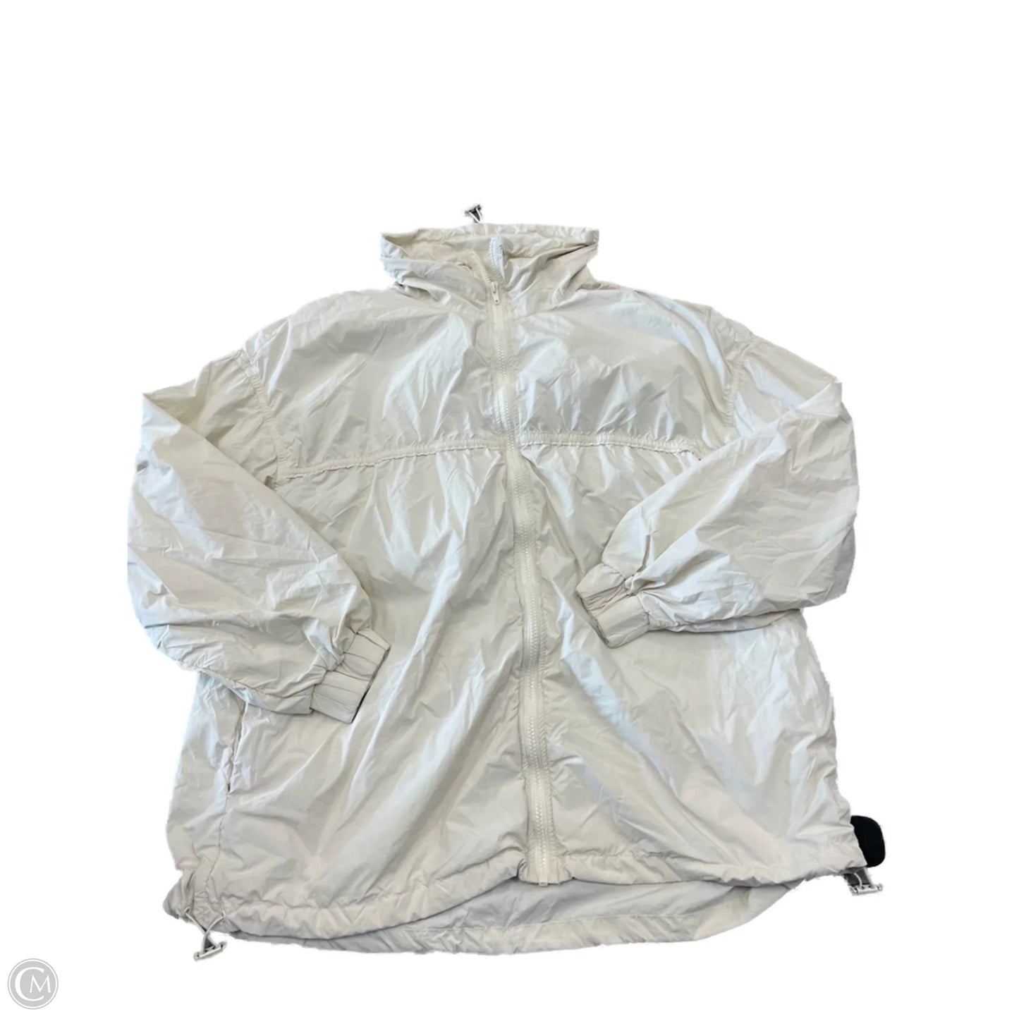 Jacket Windbreaker By Zara In White, Size: S