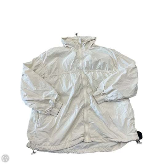 Jacket Windbreaker By Zara In White, Size: S