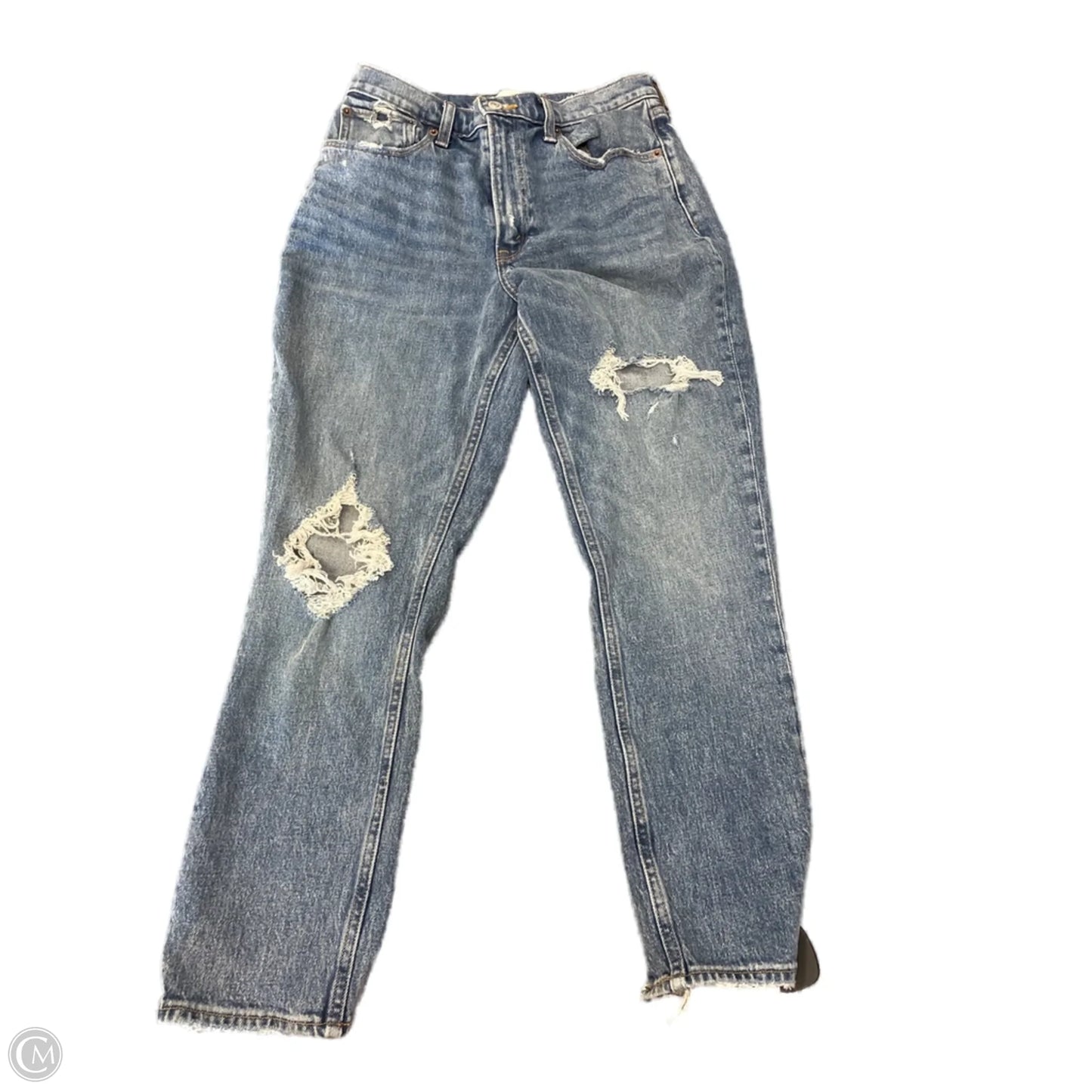 Jeans Straight By Abercrombie And Fitch In Blue, Size: 4