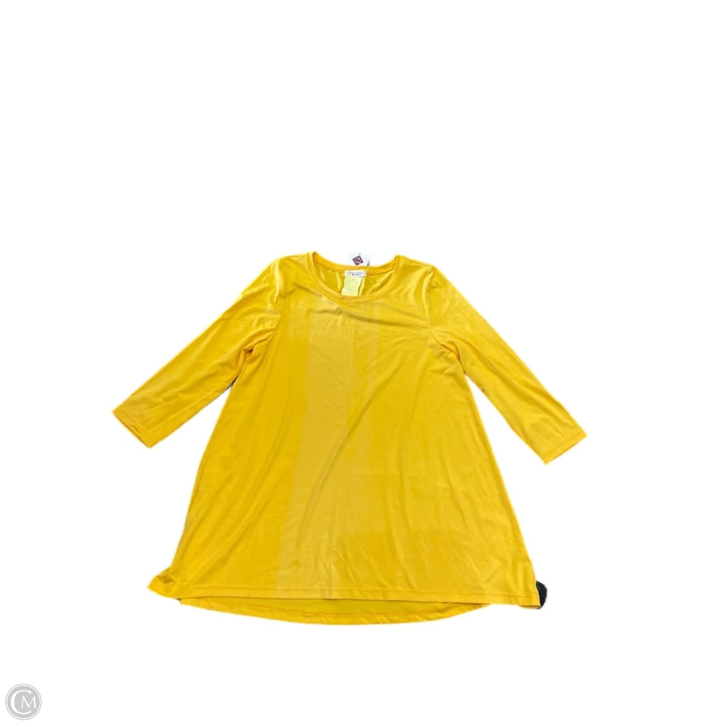 Top Long Sleeve By Clothes Mentor In Yellow, Size: Xs