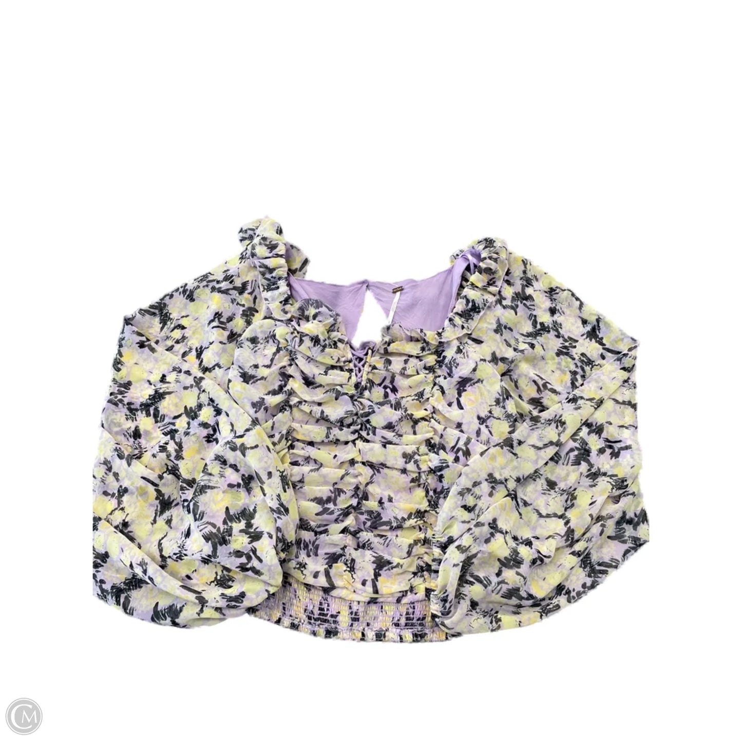 Top Long Sleeve By Free People In Purple, Size: L