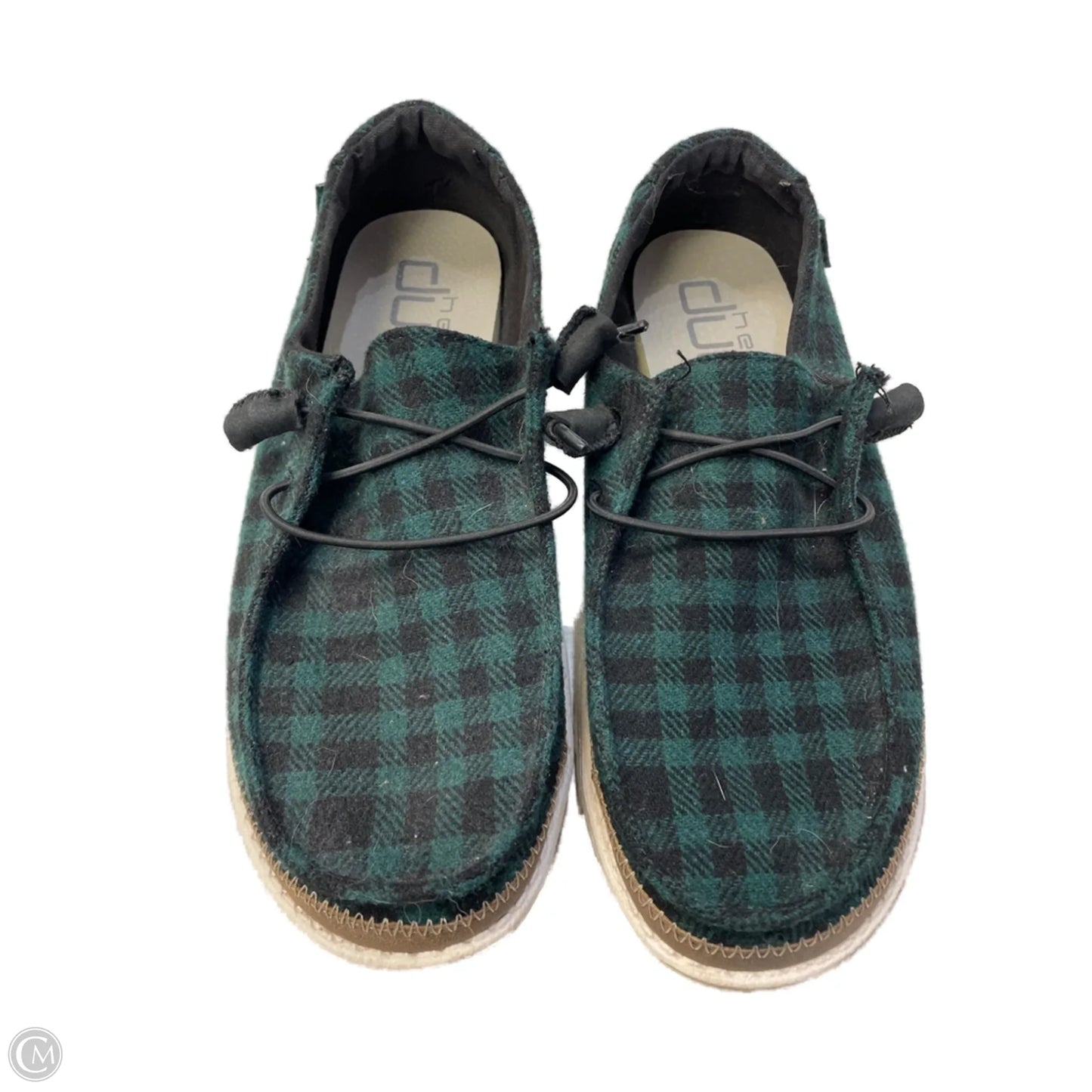 Shoes Sneakers By Hey Dude In Green, Size: 8
