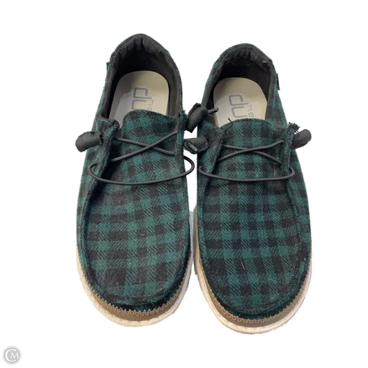Shoes Sneakers By Hey Dude In Green, Size: 8