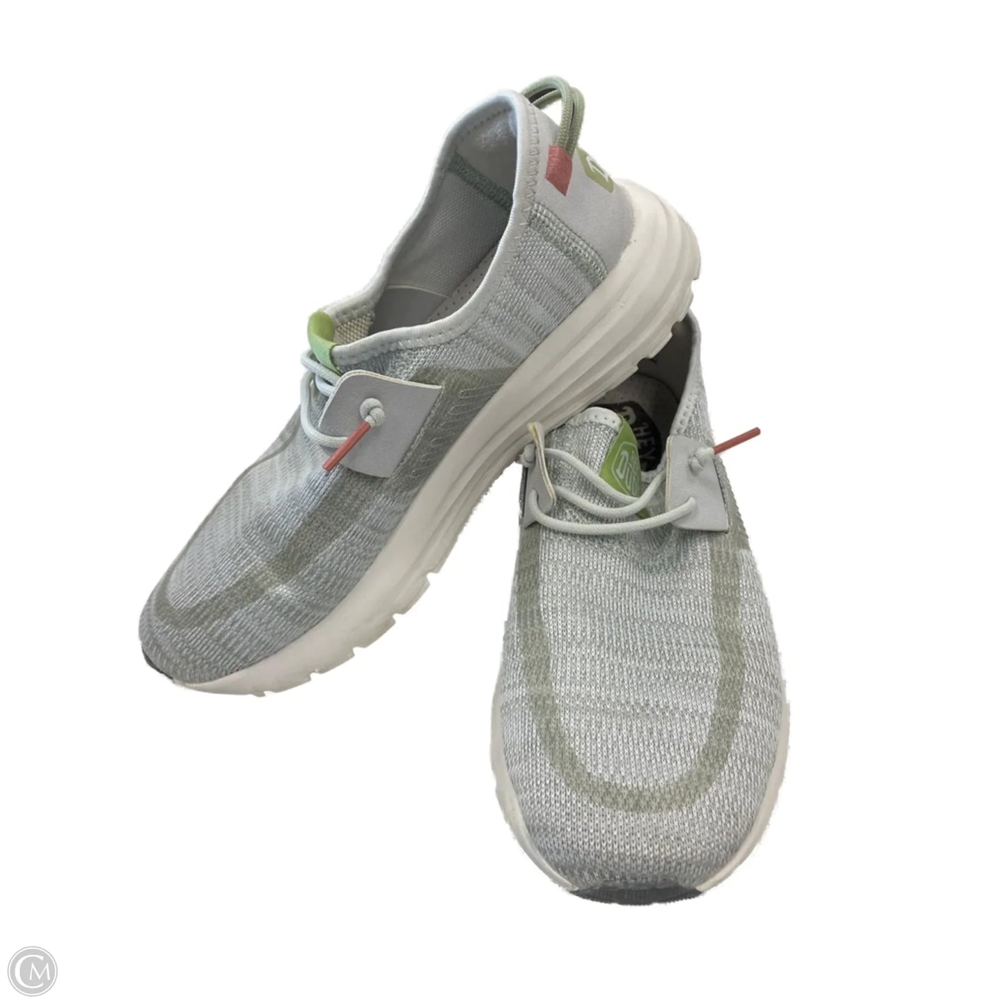 Shoes Sneakers By Hey Dude In Green, Size: 8
