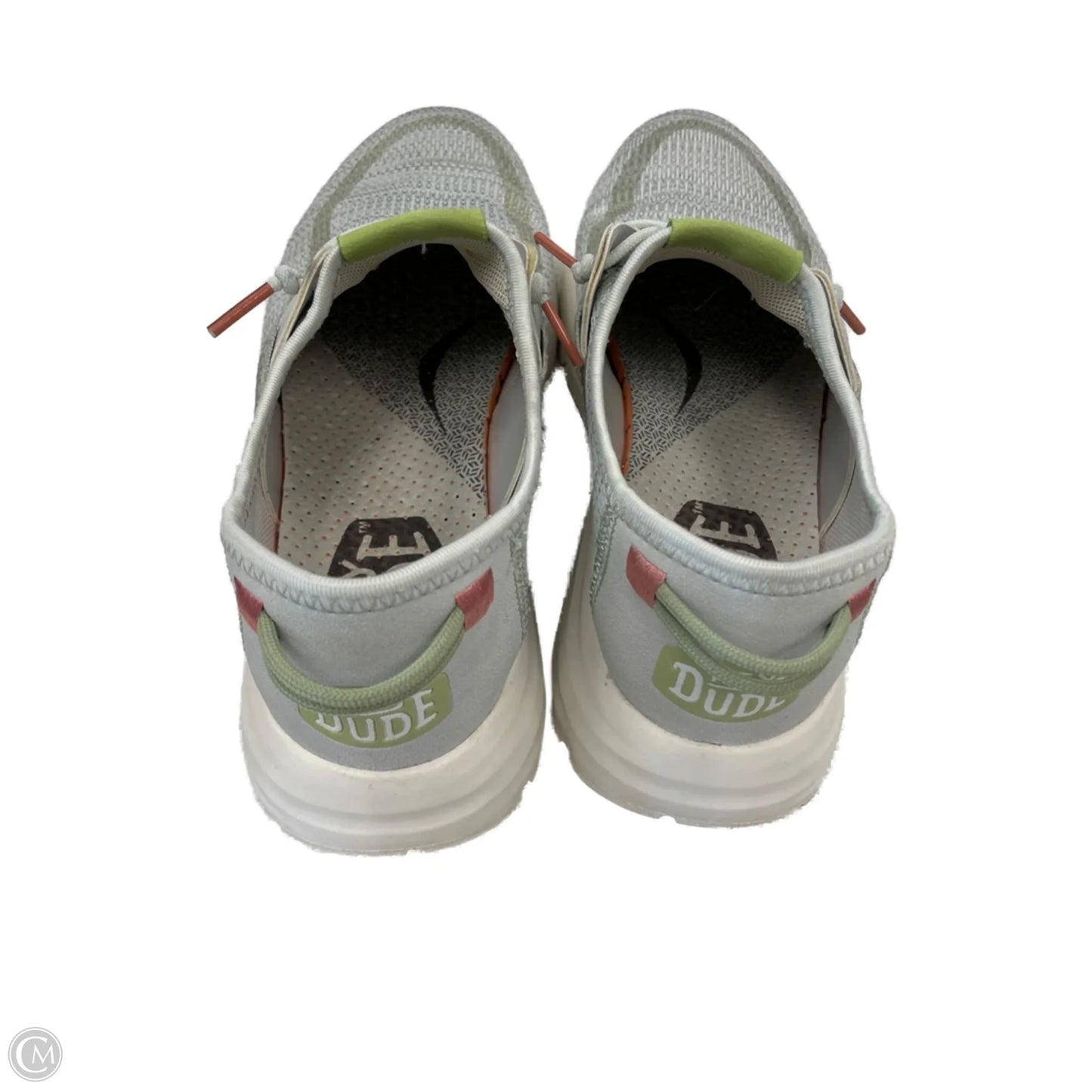 Shoes Sneakers By Hey Dude In Green, Size: 8