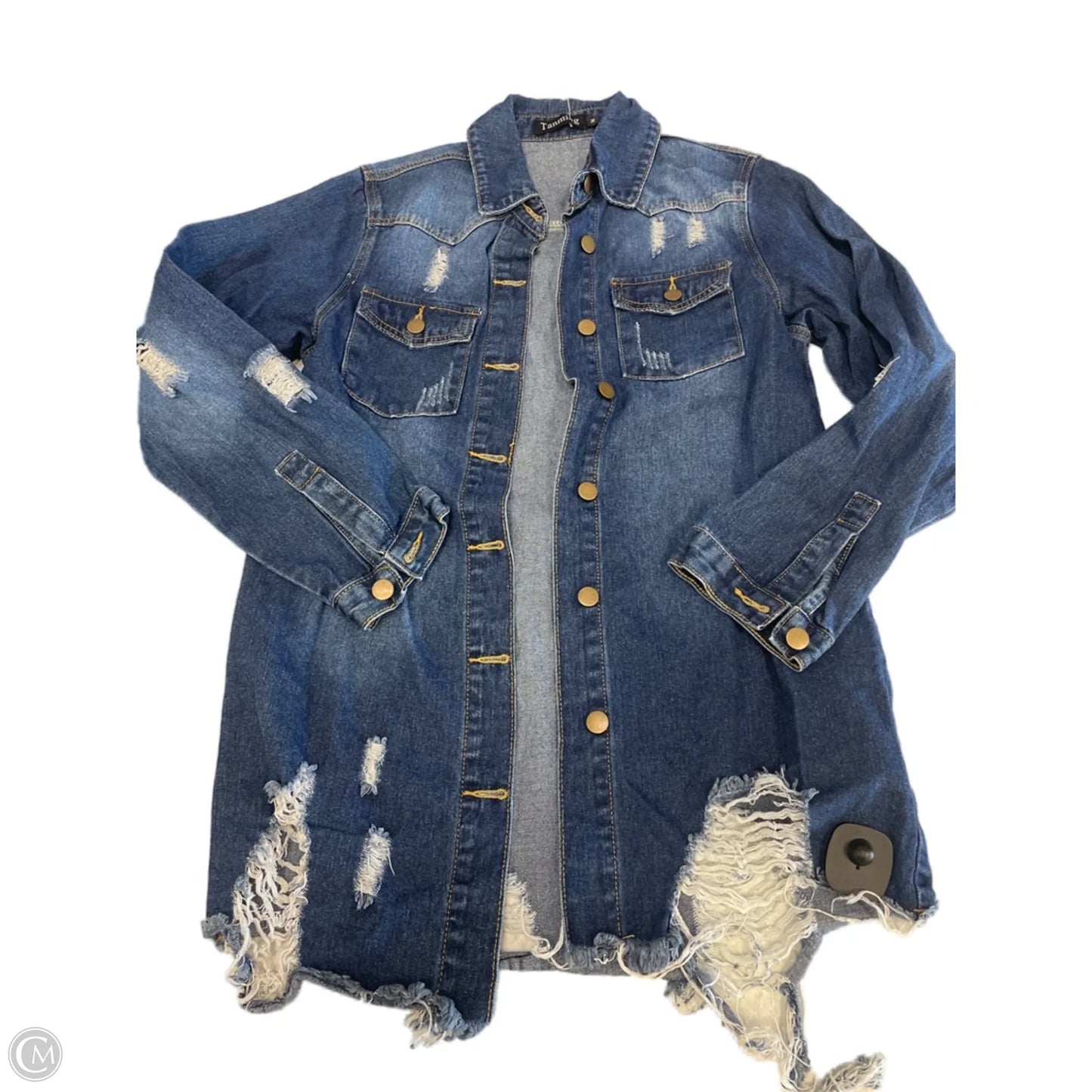 Jacket Denim By Clothes Mentor In Blue, Size: M