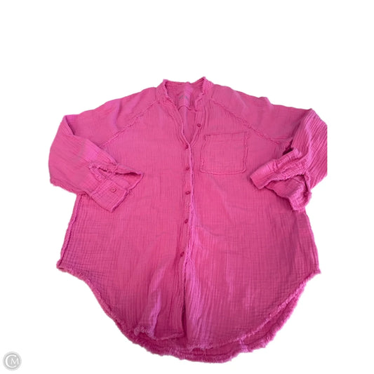 Top Long Sleeve By Aerie In Pink, Size: Xs
