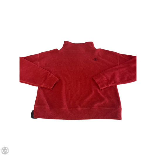 Athletic Top Long Sleeve Collar By Clothes Mentor In Red, Size: S