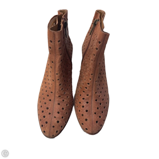 Boots Ankle Heels By Lucky Brand In Brown, Size: 7.5
