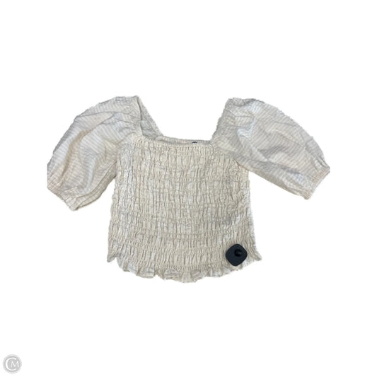 Top Short Sleeve By Old Navy In White, Size: S