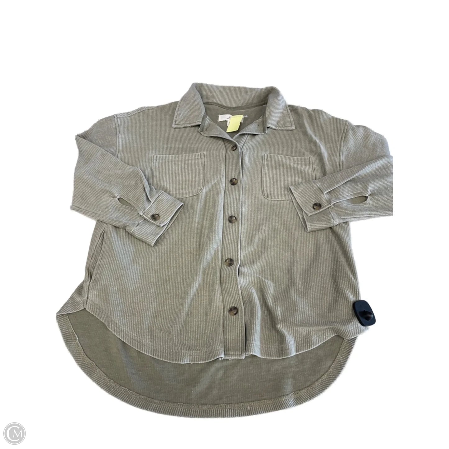 Top Long Sleeve By Thread And Supply In Green, Size: L