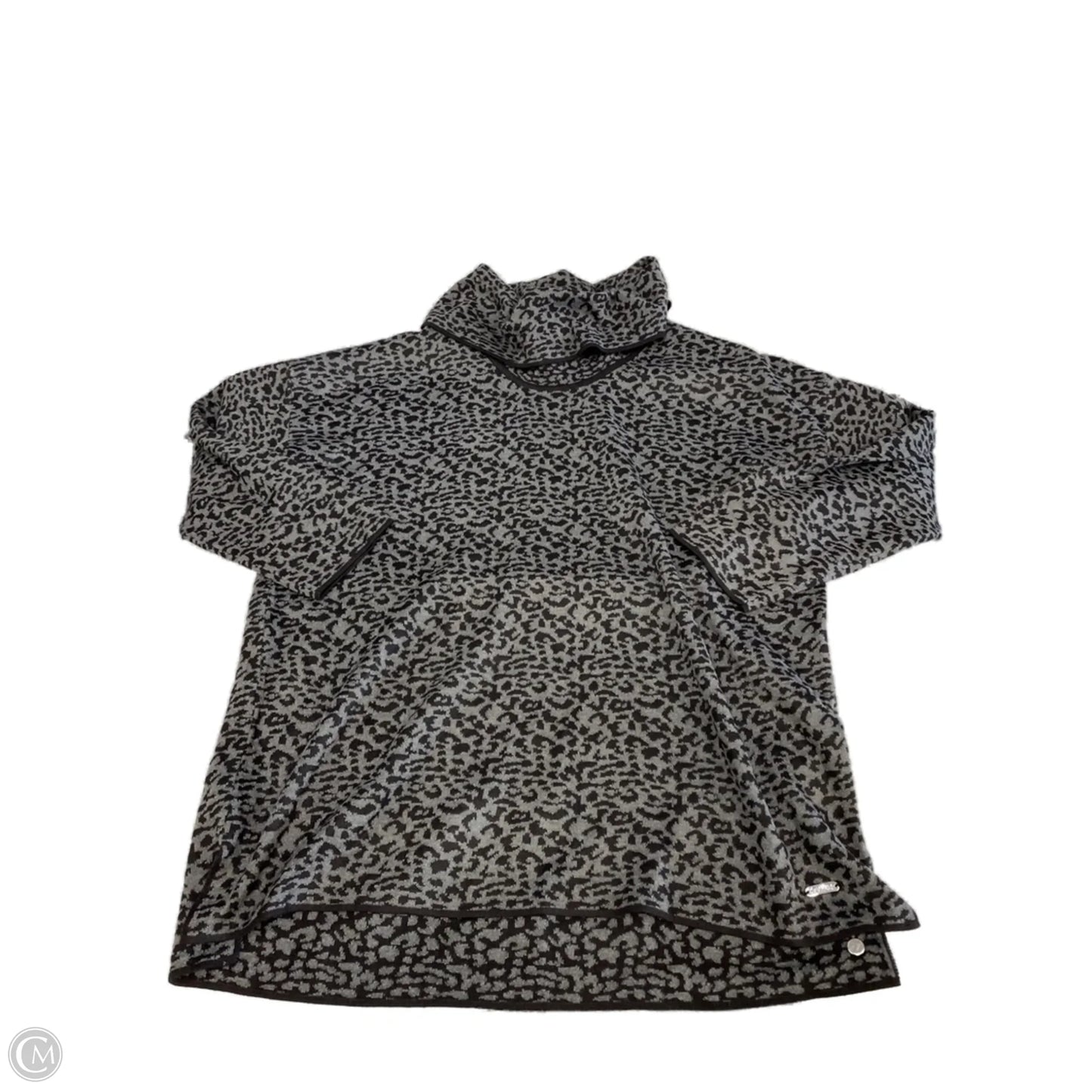 Sweater By Calvin Klein In Animal Print, Size: L