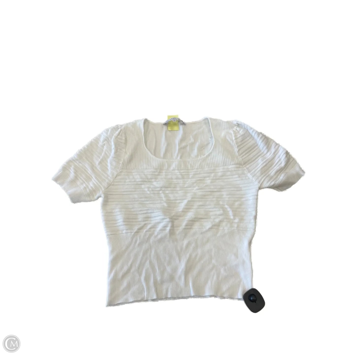 Top Short Sleeve By Celebrity Pink In White, Size: Xxl
