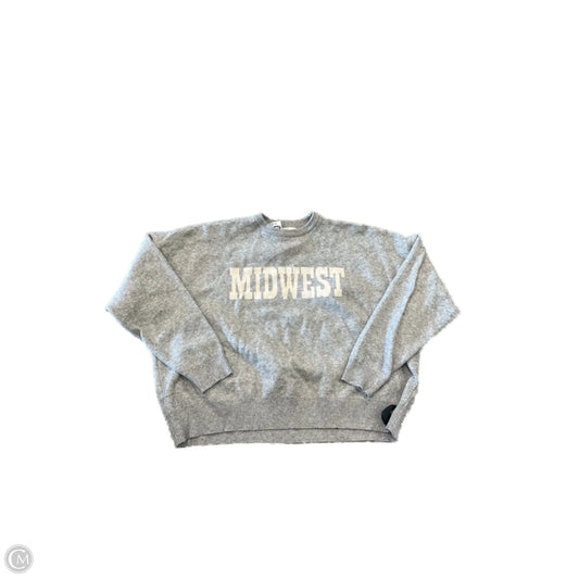 Sweater By Clothes Mentor In Grey, Size: Xl