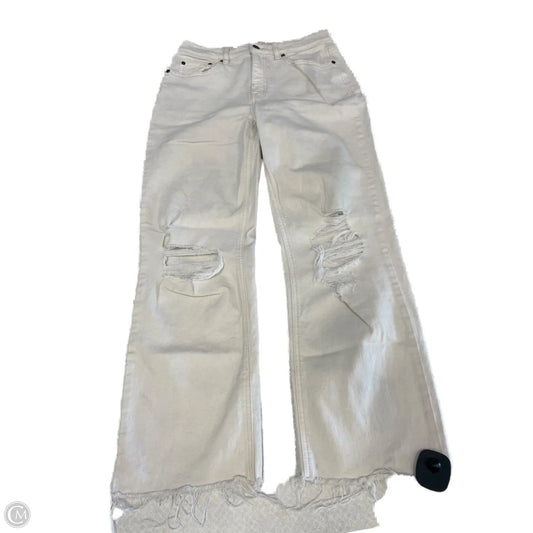Jeans Boyfriend By Clothes Mentor In Cream, Size: 8