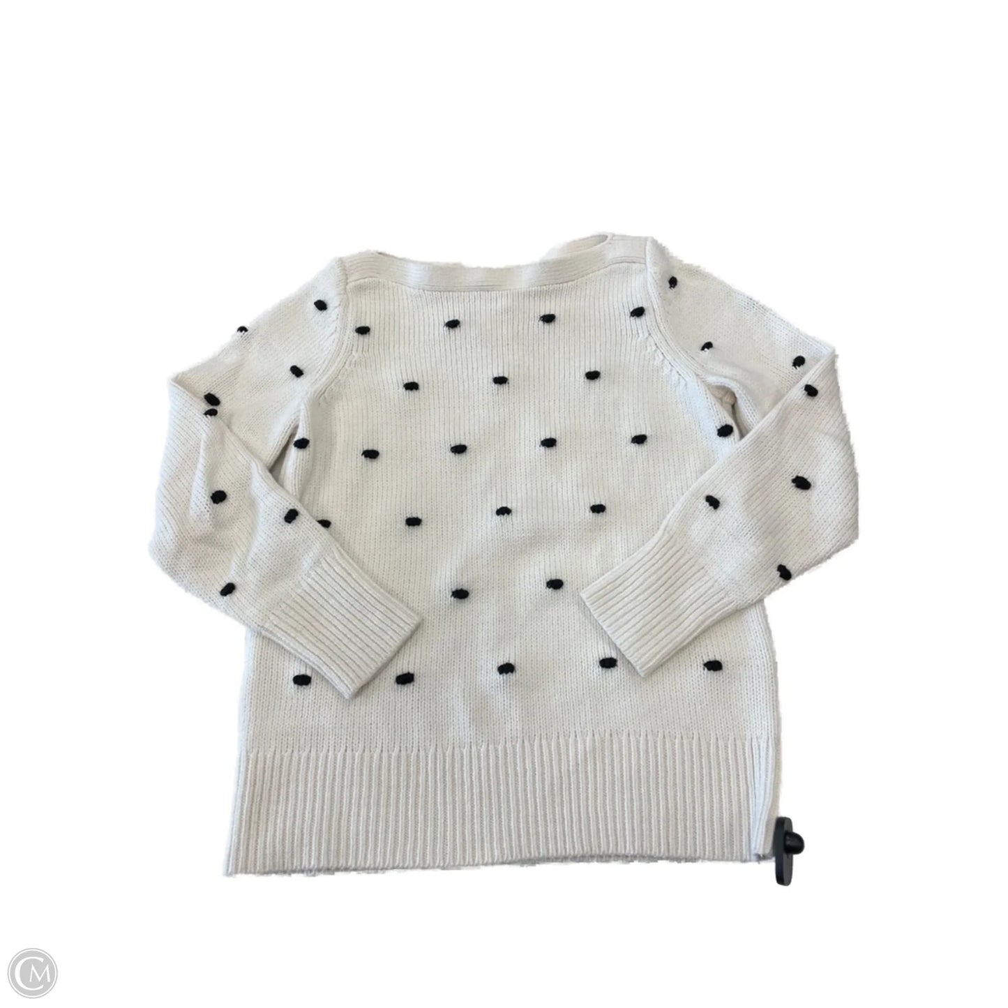 Sweater By Loft In Black & White, Size: M