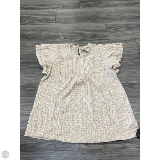 Top Short Sleeve By Clothes Mentor In Brown, Size: M