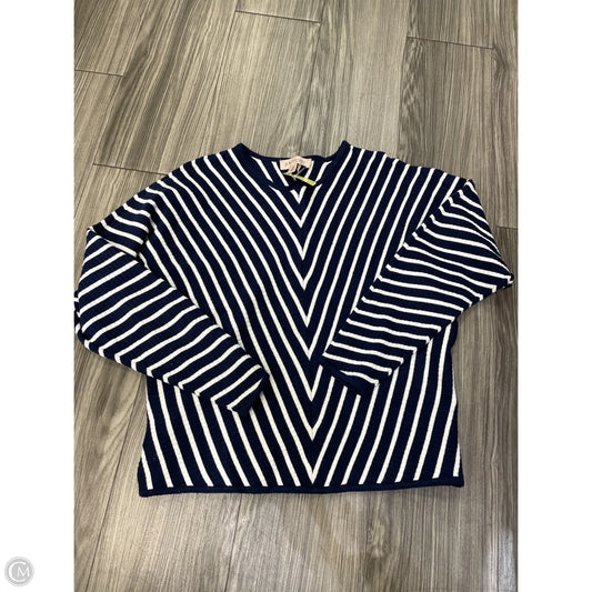 Sweater By Philosophy In Striped Pattern, Size: M