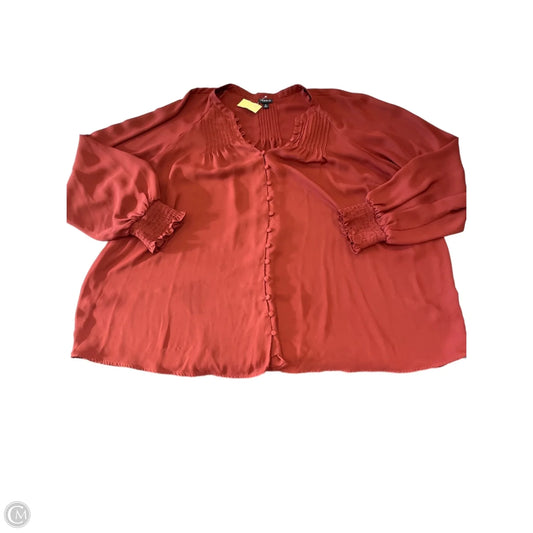 Top Long Sleeve By Torrid In Red, Size: 4x