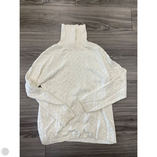 Sweater By Coldwater Creek In White, Size: L