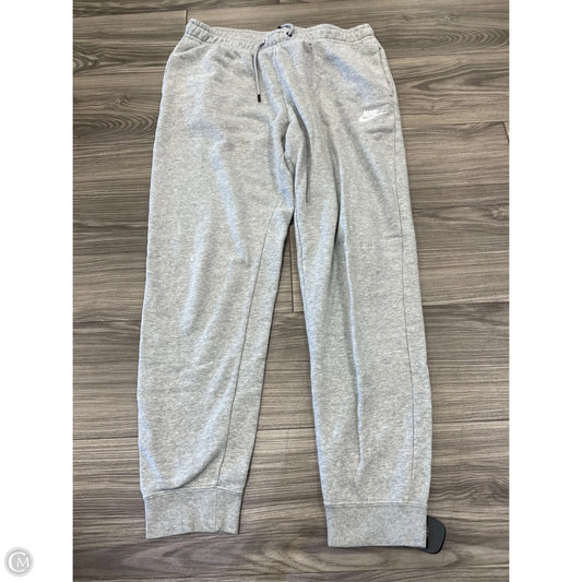 Athletic Pants By Nike In Grey, Size: M