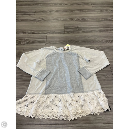 Top Long Sleeve By Clothes Mentor In Grey, Size: L