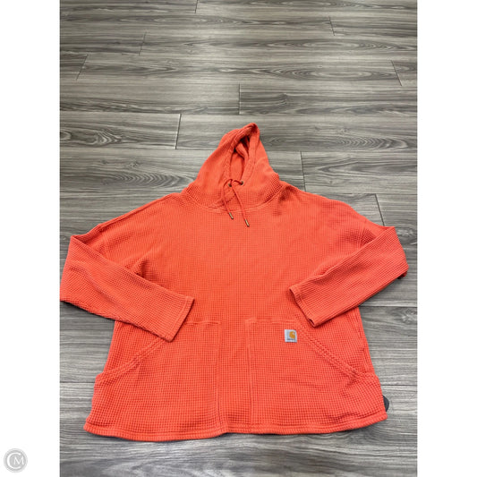 Sweatshirt Hoodie By Carhartt In Orange, Size: Xl