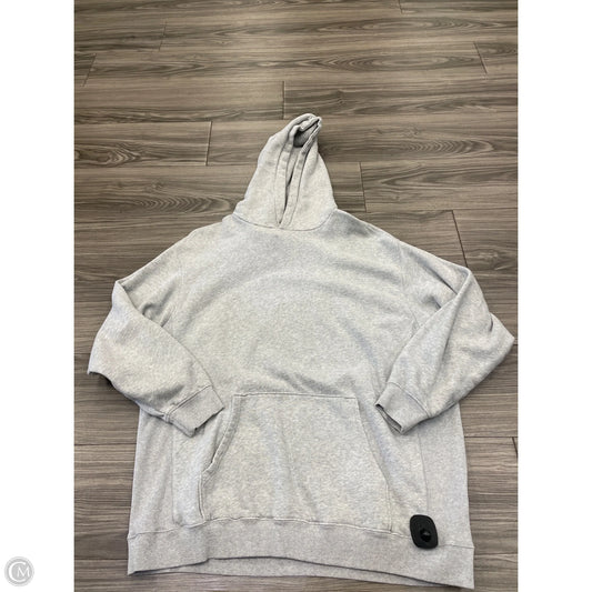 Sweatshirt Hoodie By Aerie In Grey, Size: L