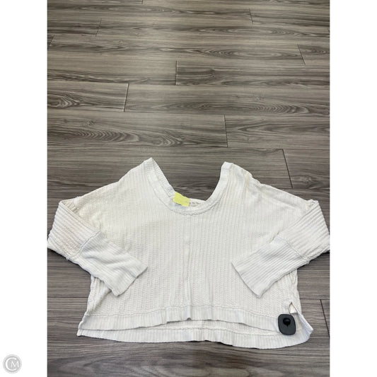 Top Long Sleeve By Free People In White, Size: L