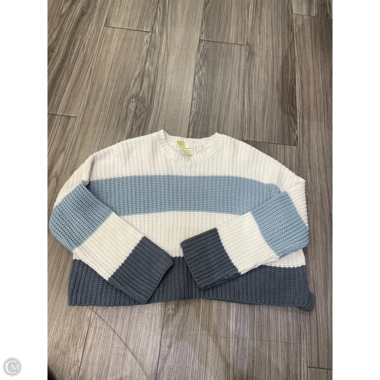 Sweater By Moon And Madison In Striped Pattern, Size: M
