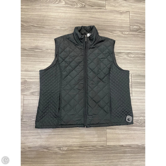 Vest Puffer & Quilted By Jane Ashley In Black, Size: 3x