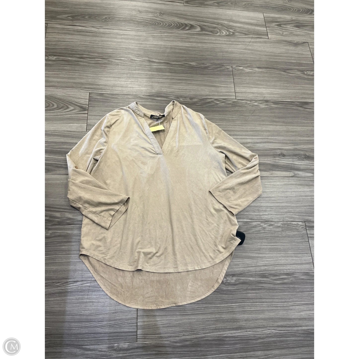 Top Long Sleeve By Clothes Mentor In Brown, Size: M