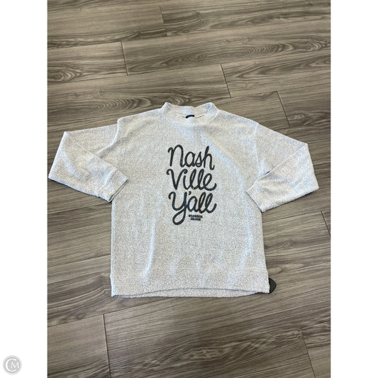 Top Long Sleeve By Clothes Mentor In Grey, Size: M
