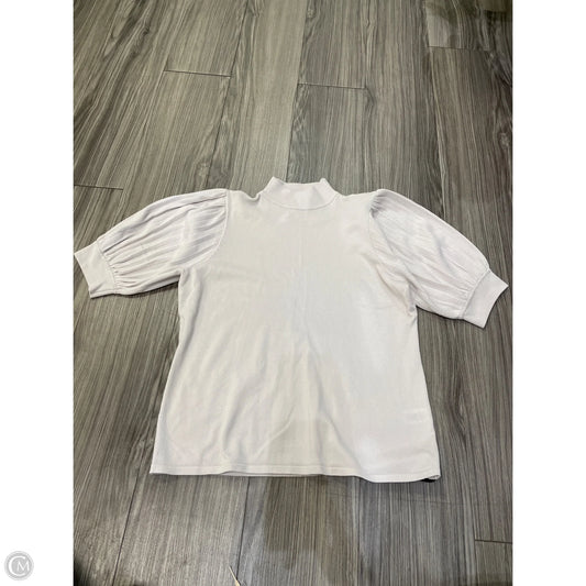 Top Short Sleeve By Tahari In Grey, Size: L