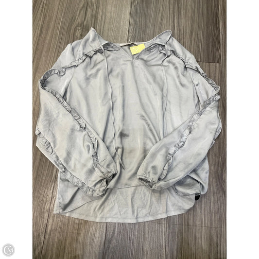 Top Long Sleeve By Loft In Grey, Size: L