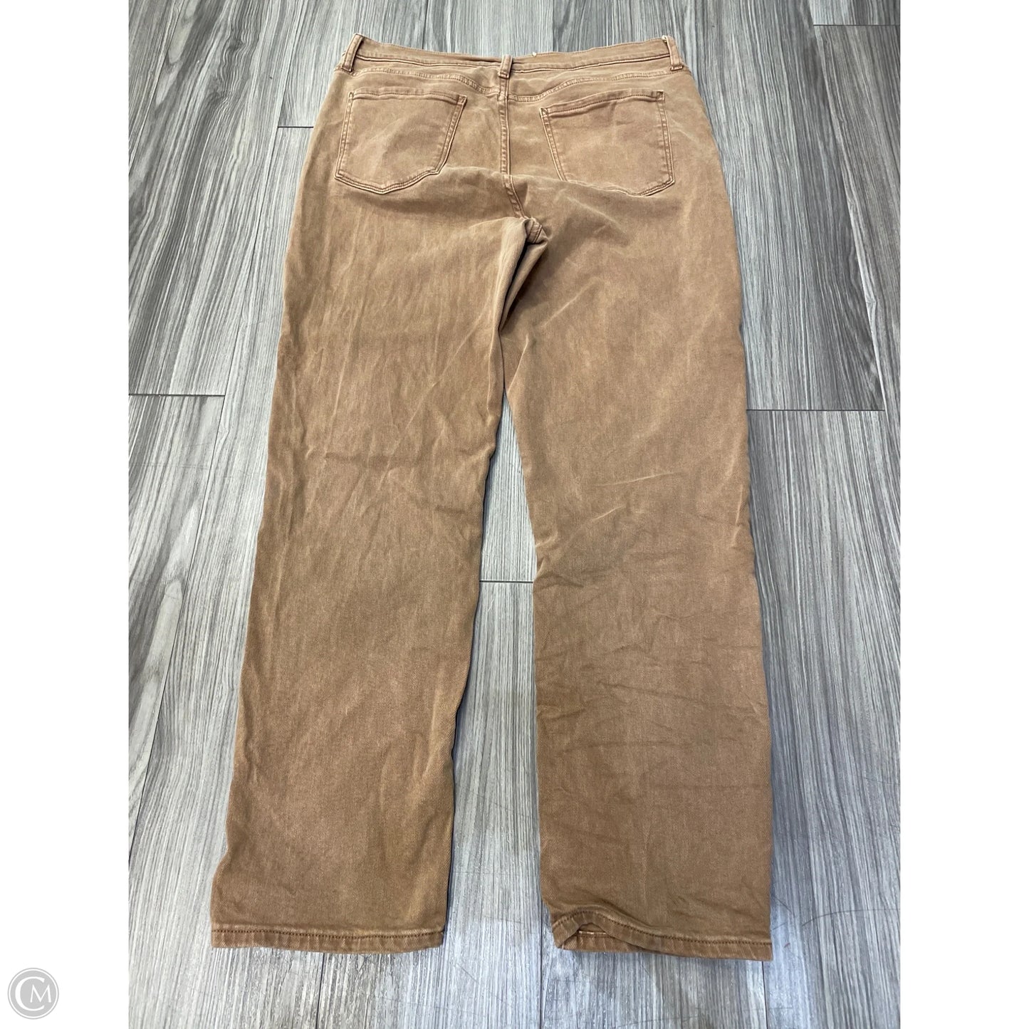 Jeans Straight By Ana In Brown, Size: 18