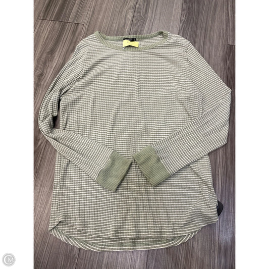 Top Long Sleeve By Staccato In Green, Size: L