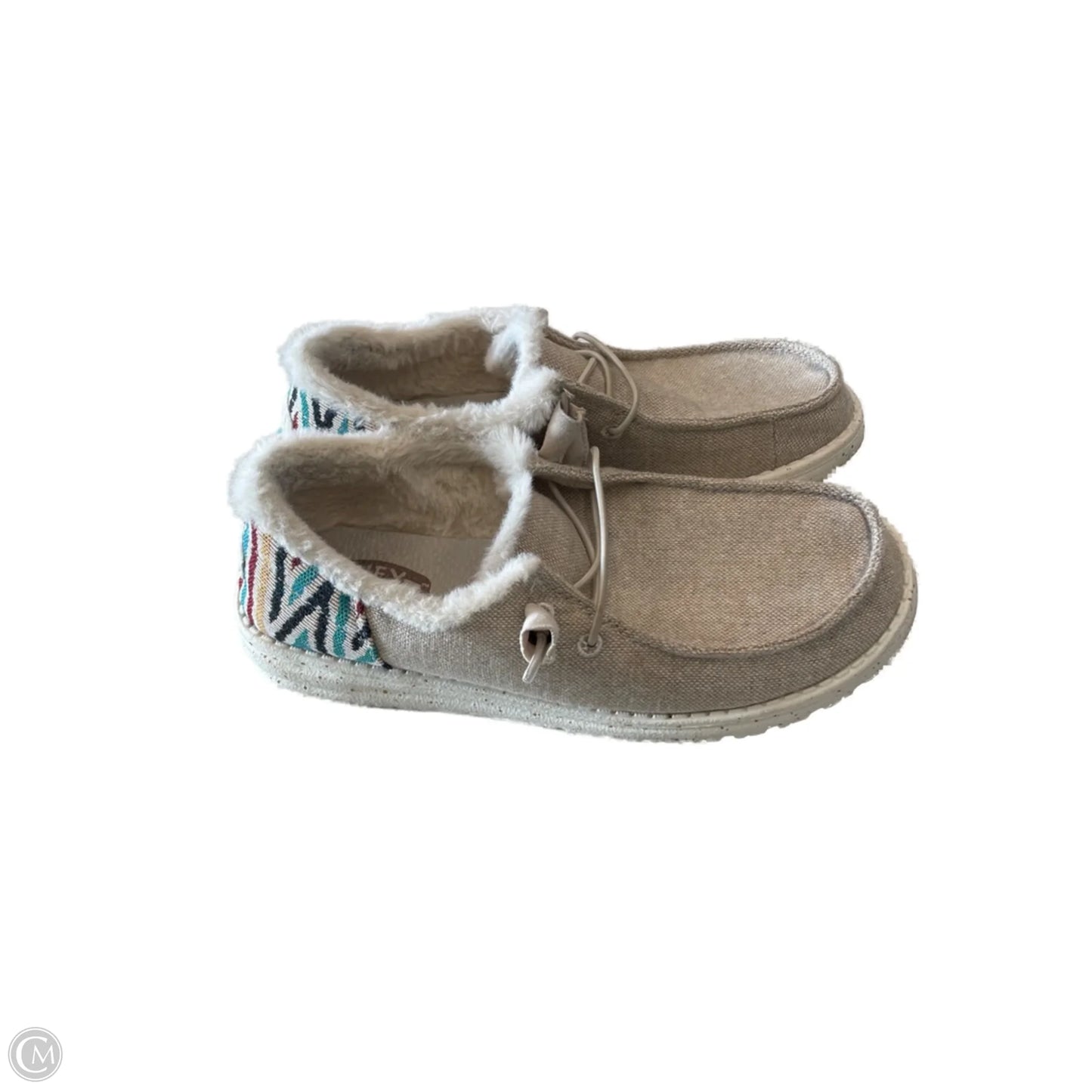 Shoes Sneakers By Hey Dude In Multi-colored, Size: 7