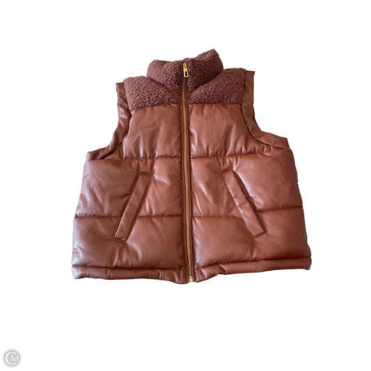 Vest Puffer & Quilted By Maurices In Brown, Size: S