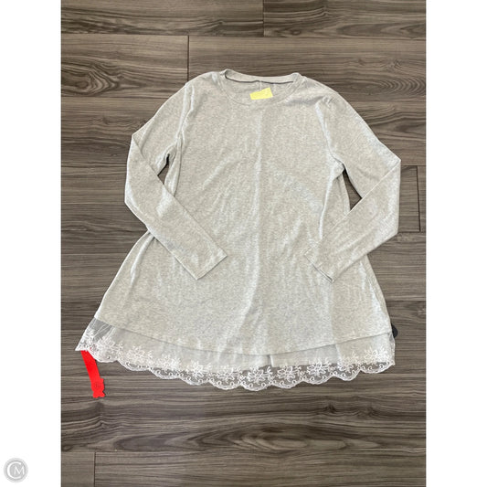 Top Long Sleeve By Clothes Mentor In Grey, Size: Xl