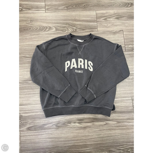 Top Long Sleeve By H&m In Grey, Size: M