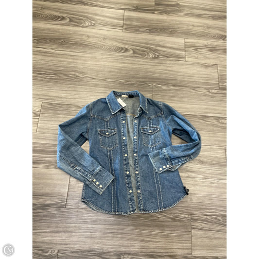 Jacket Denim By Arizona In Blue, Size: L