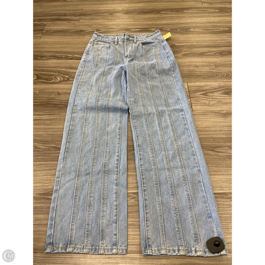 Jeans Wide Leg By Pretty Little Thing In Blue, Size: 8