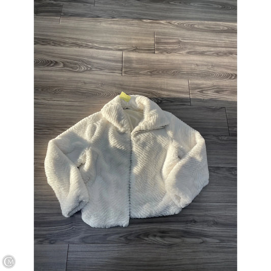 Jacket Faux Fur & Sherpa By Ophelia Roe In White, Size: S