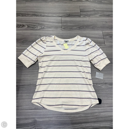 Top Short Sleeve By Falls Creek In Striped Pattern, Size: Xlp