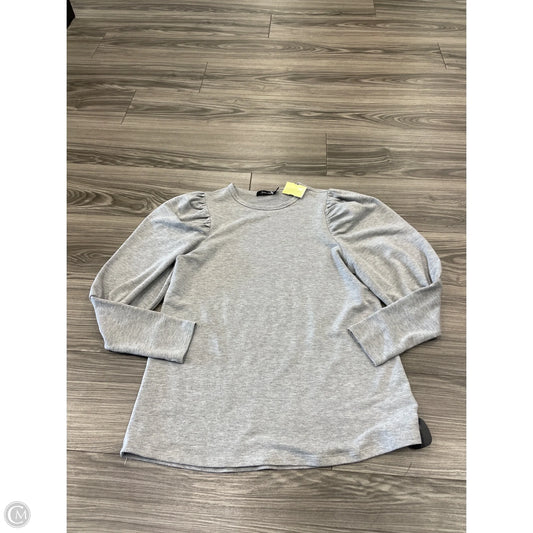 Top Long Sleeve By Doe & Rae In Grey, Size: S