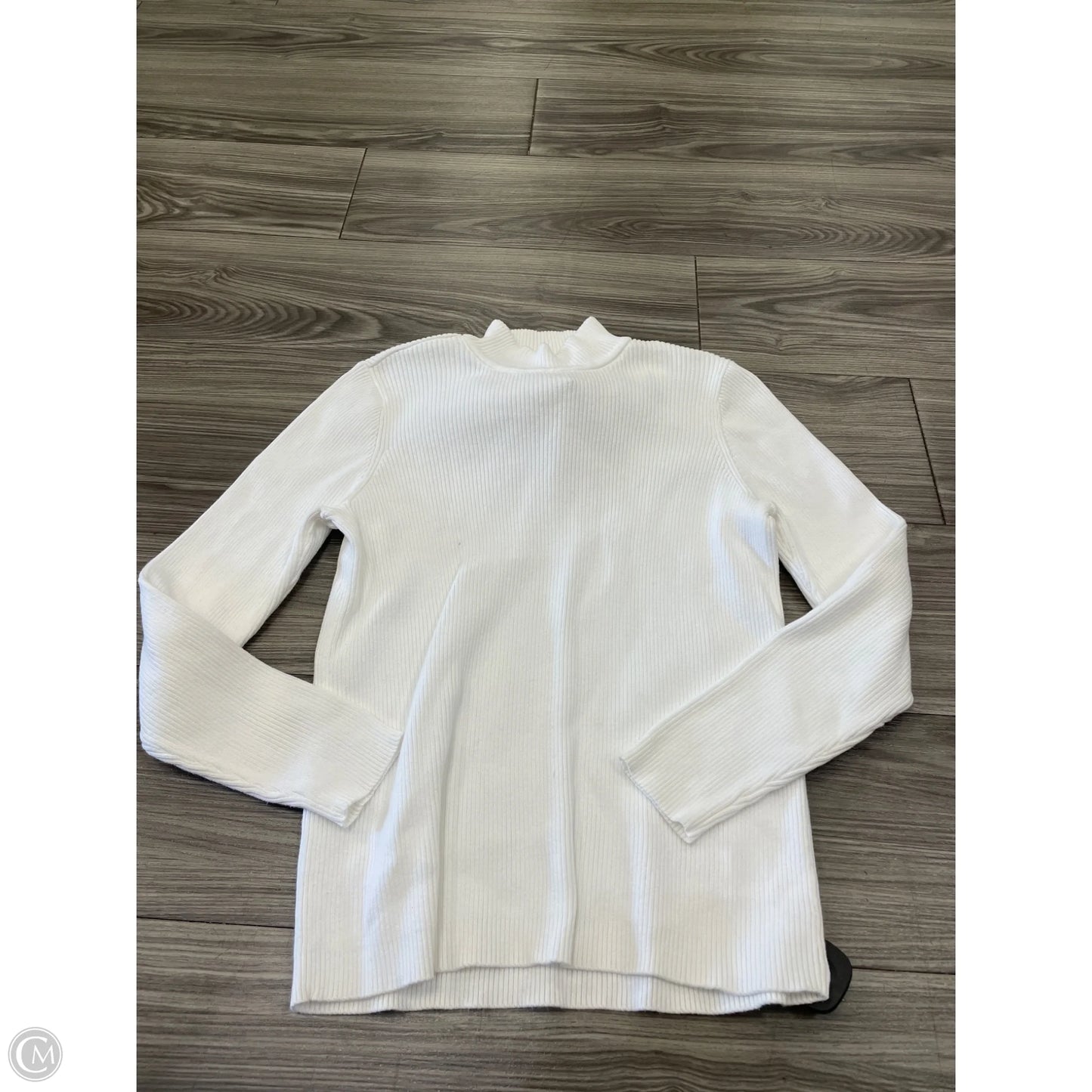 Sweater By Karen Scott In White, Size: M