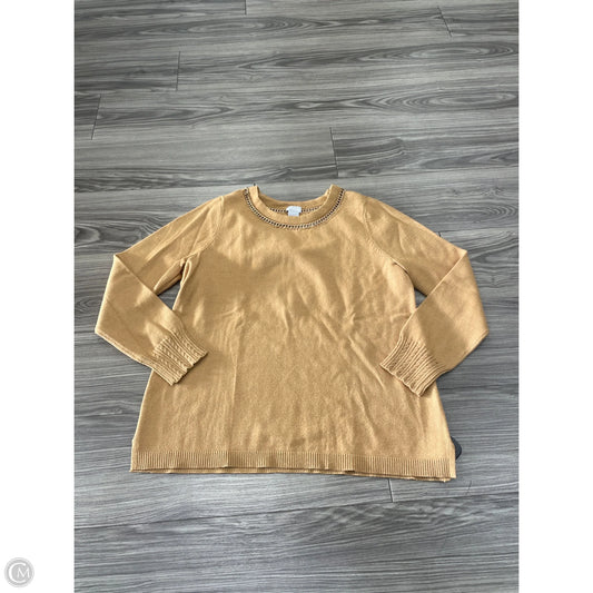 Sweater By Chicos In Brown, Size: L