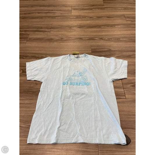 Top Short Sleeve By Clothes Mentor In Blue, Size: L