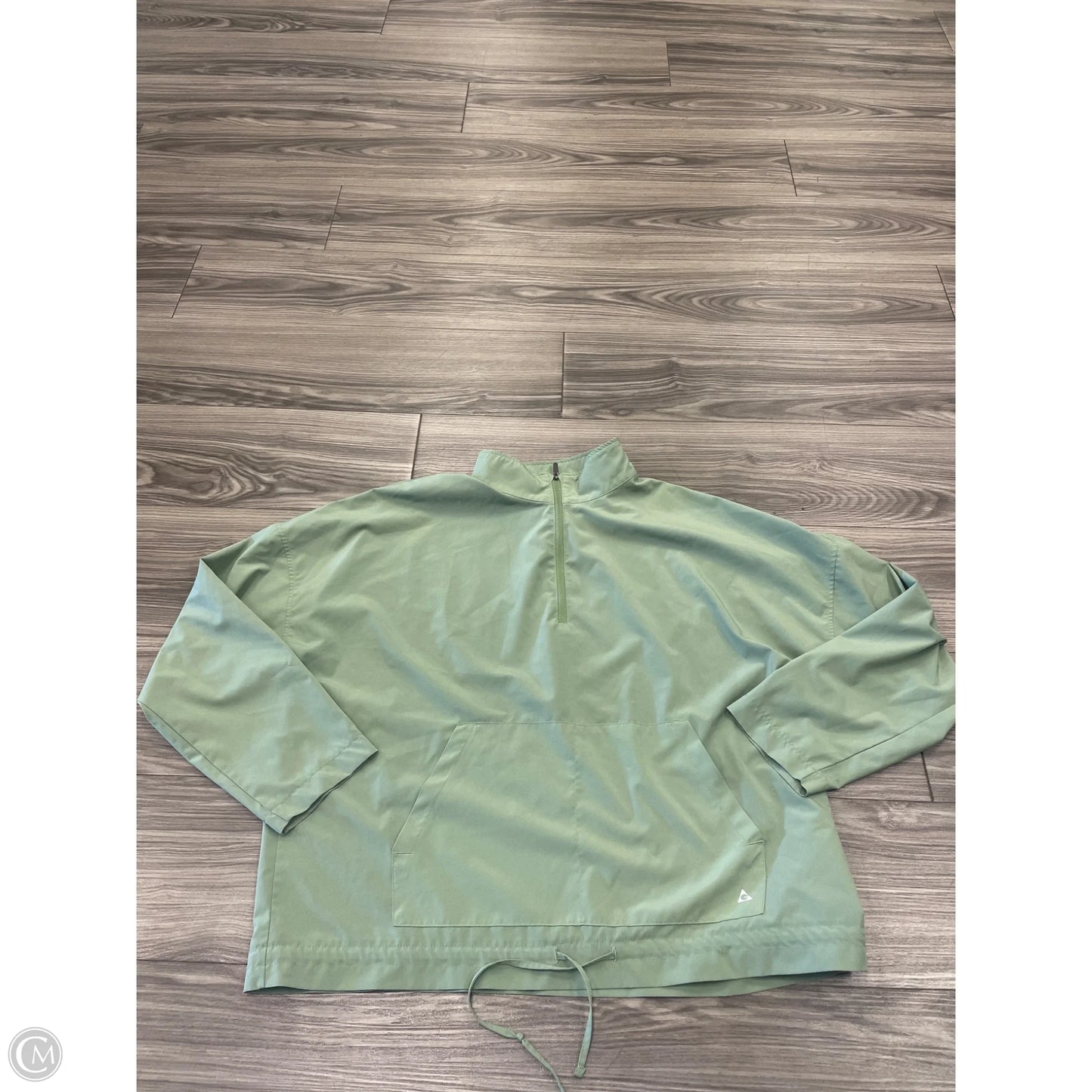 Athletic Top Long Sleeve Collar By Gerry In Green, Size: L